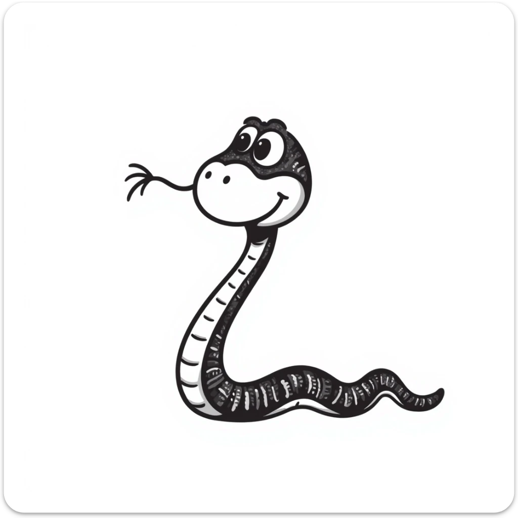 Snake sticker