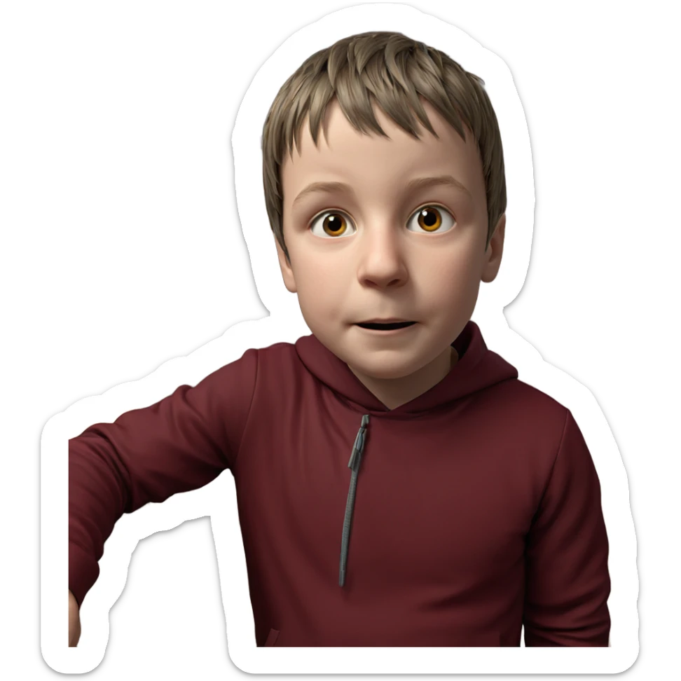 haunting portrait of a man sticker