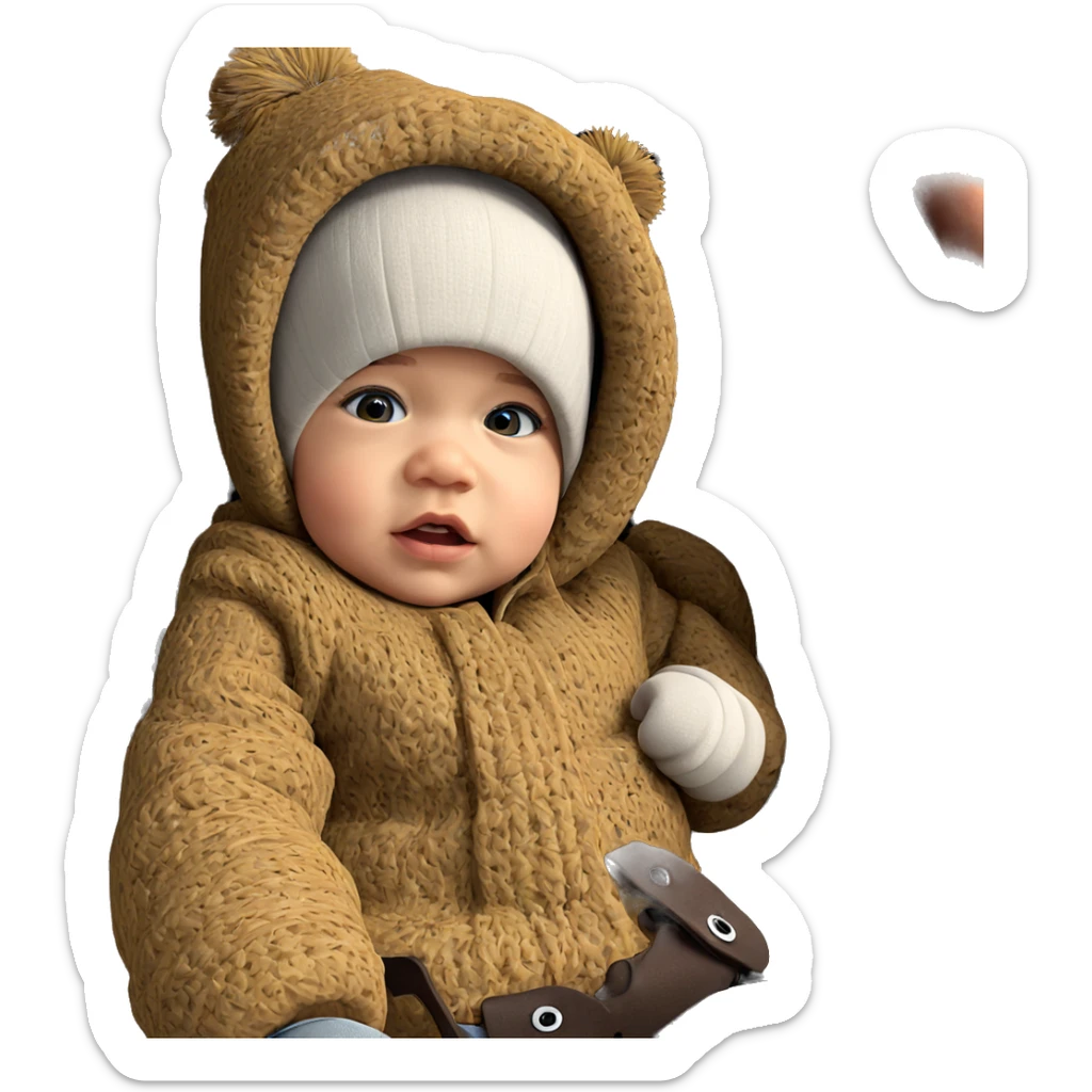 girl in hat looking forward sticker