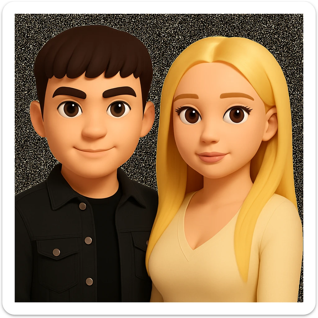 Slightly increase the volume of the upper body of the girl and slightly rotate her to face forward, preserving the style of the original image. sticker