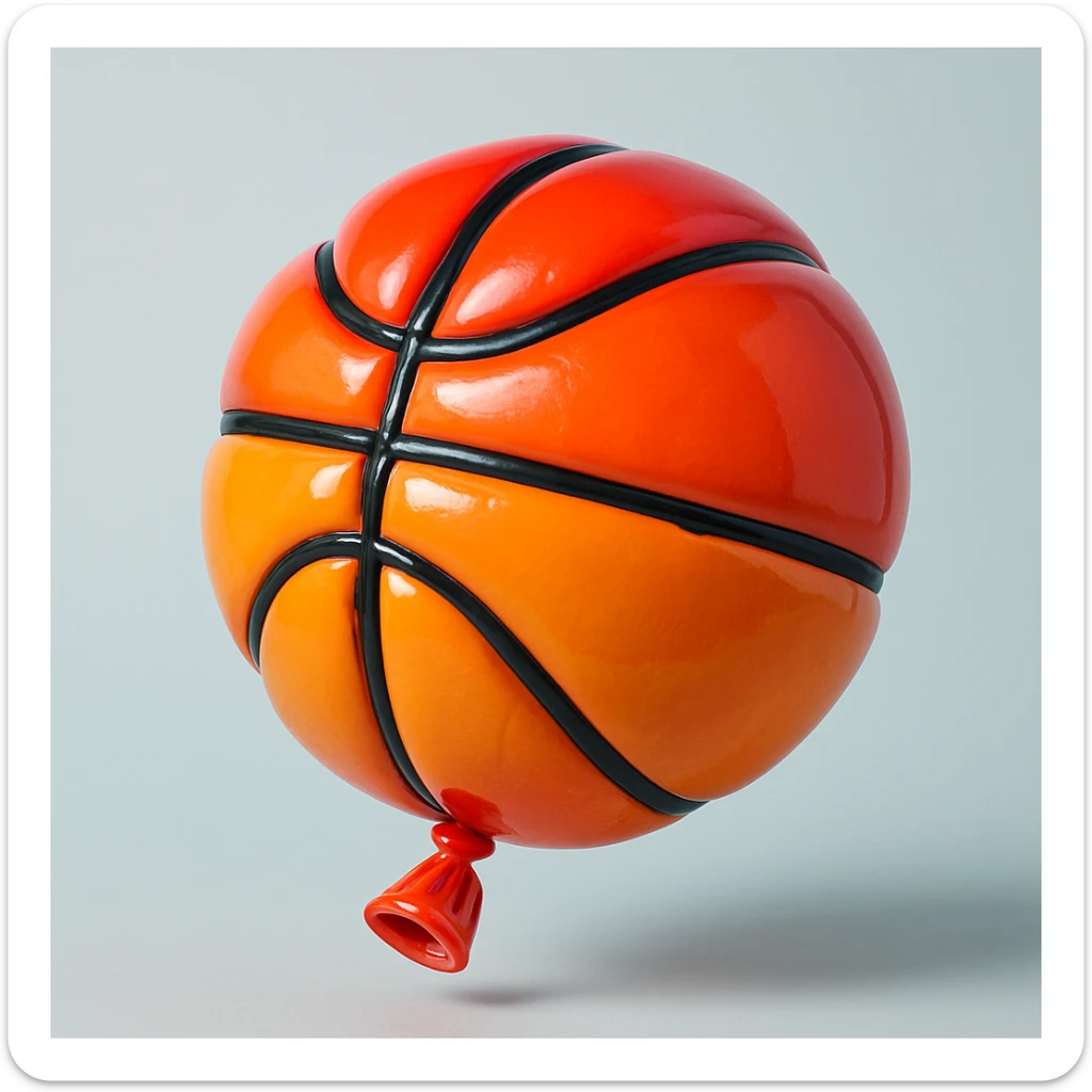 basket ball sticker