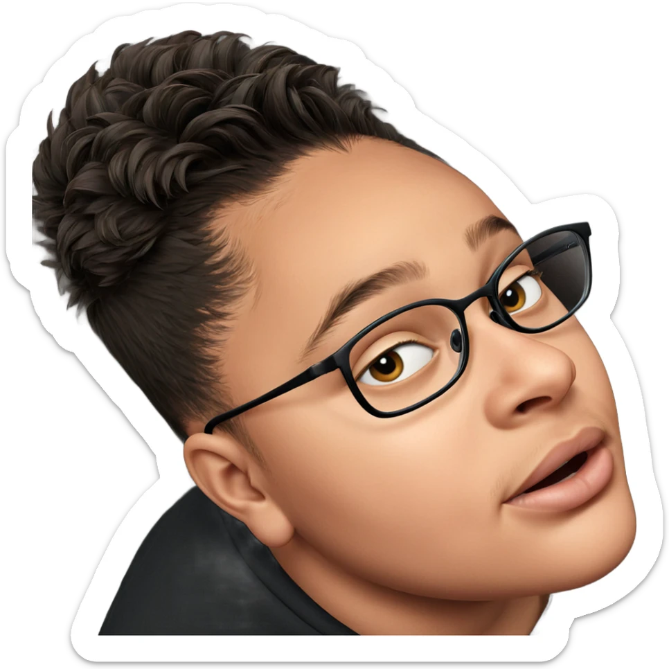 realistic portrait of boy sticker