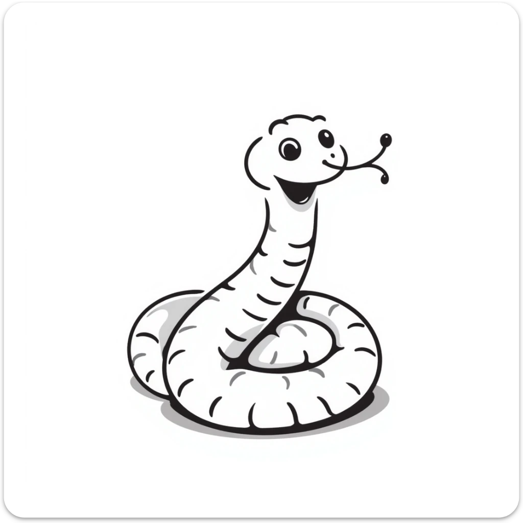 Snake sticker