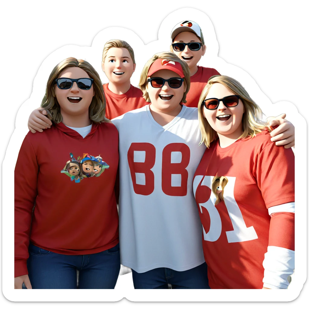 boys enjoying the outdoors sticker