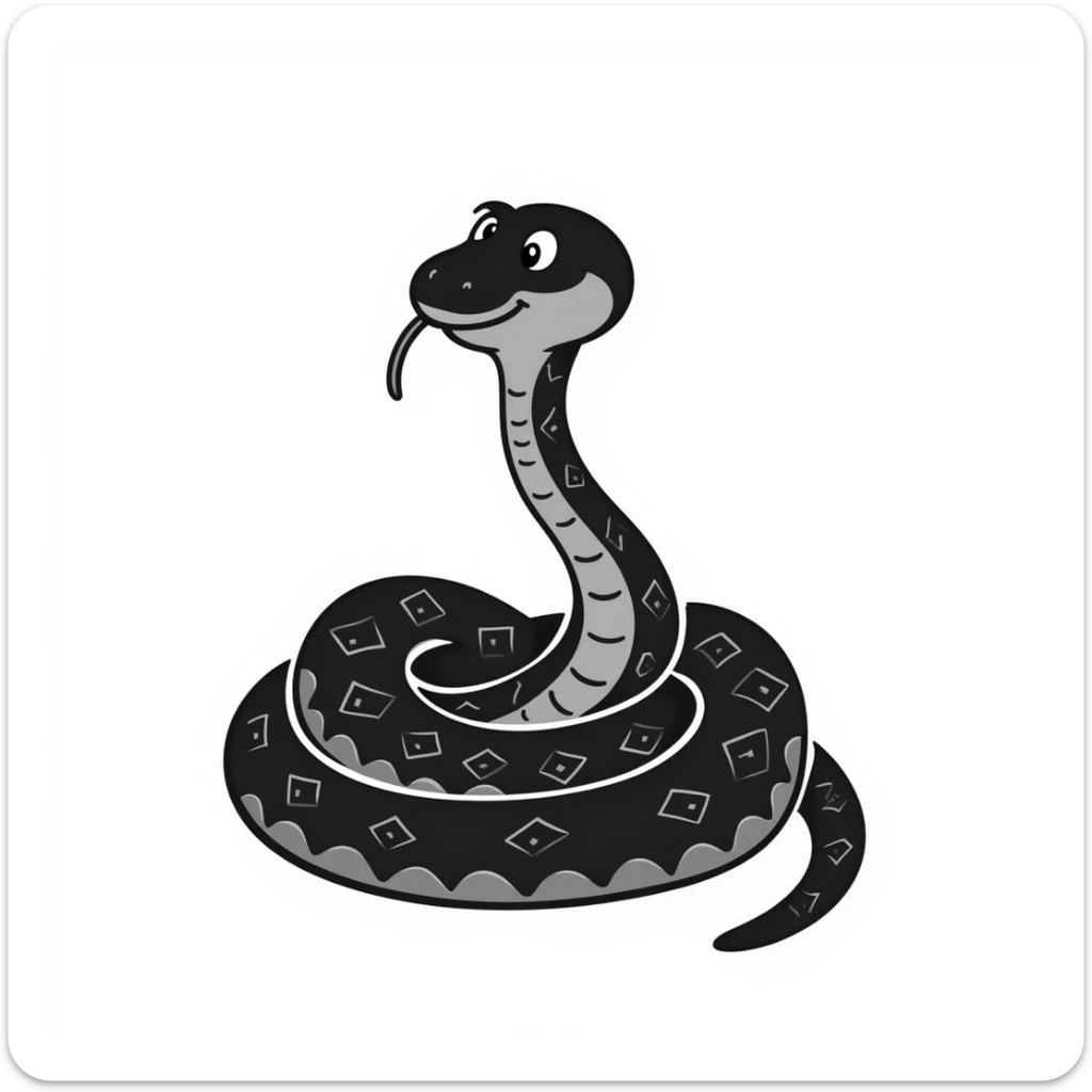 Snake sticker