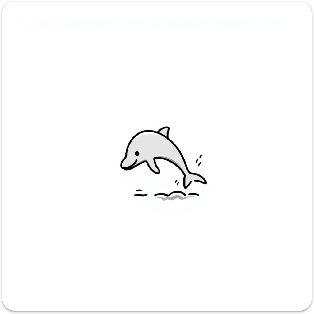 Dolphin sticker