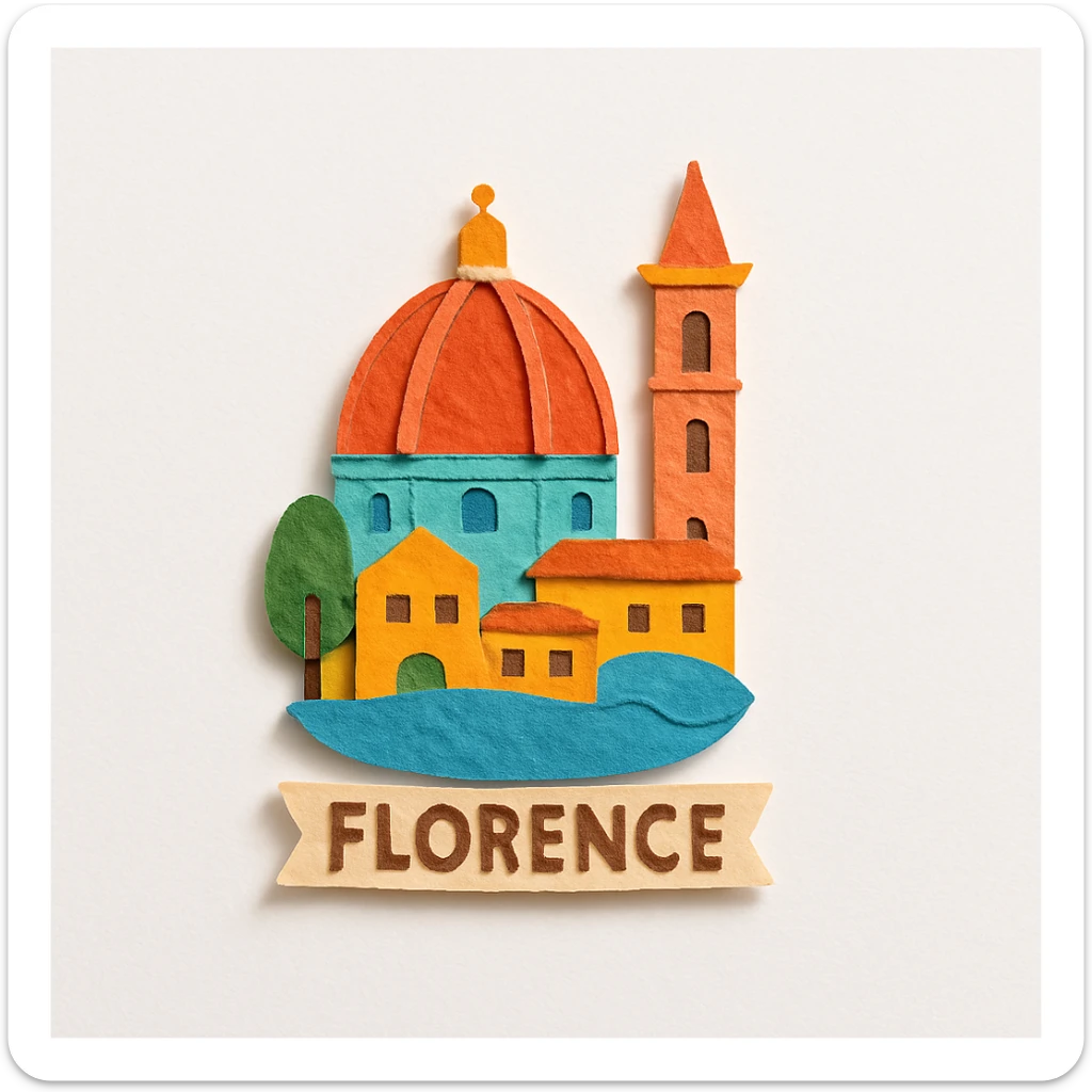 florence, italy sticker
