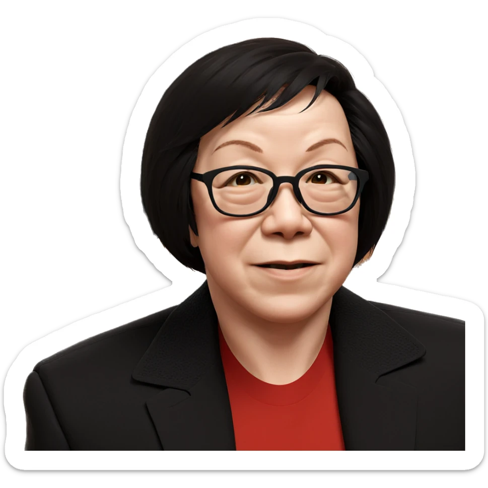 cool style with glasses sticker