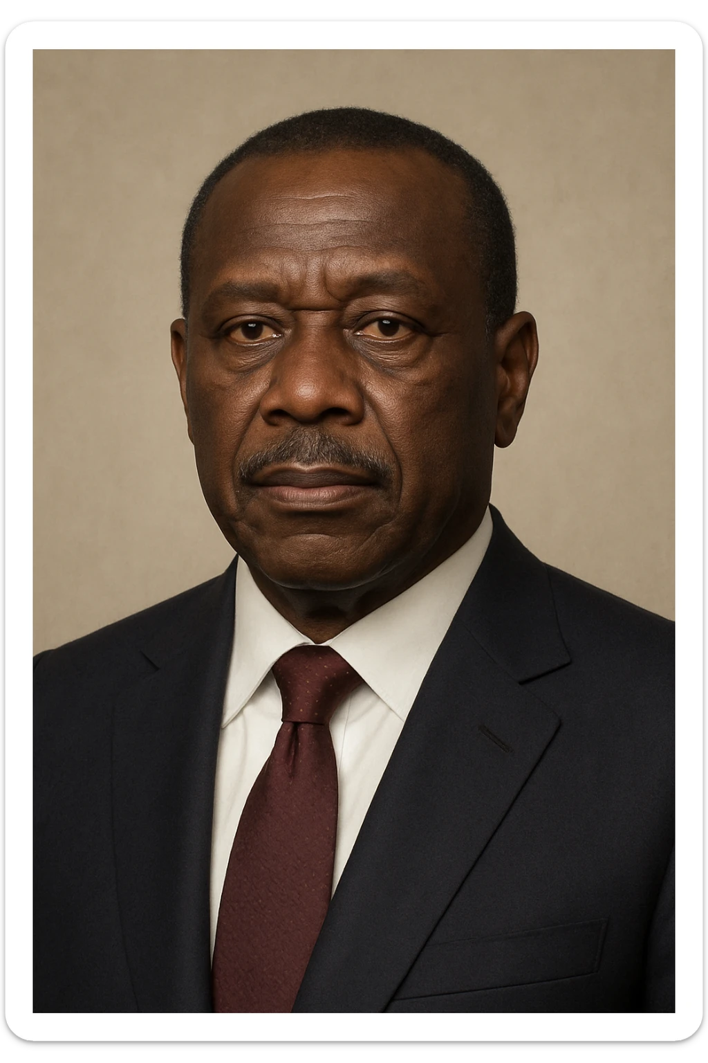 portrait of Recep Tayyip Erdoğan as a respectful, neutral Black man sticker