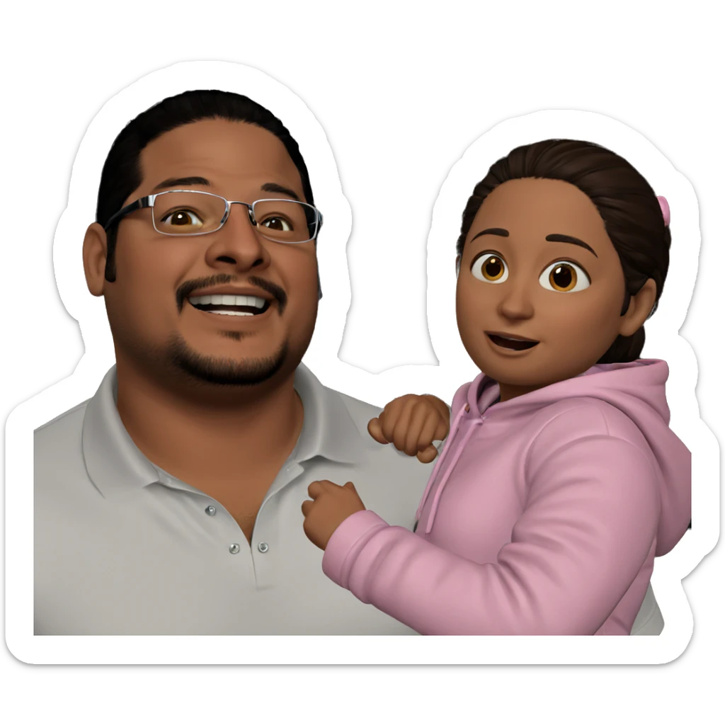 realistic couple in everyday life sticker