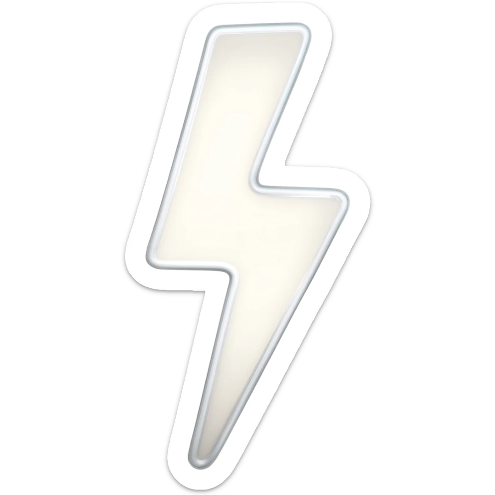White electric  sticker