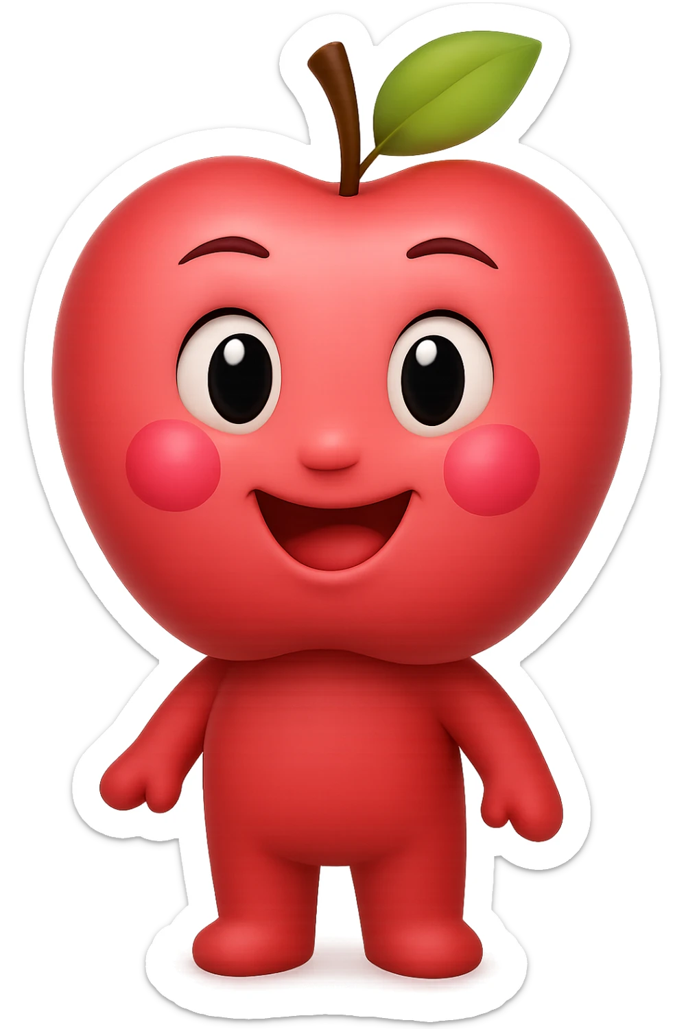 Fill in the body of the character, keep the style consistent with the original image, no background. sticker