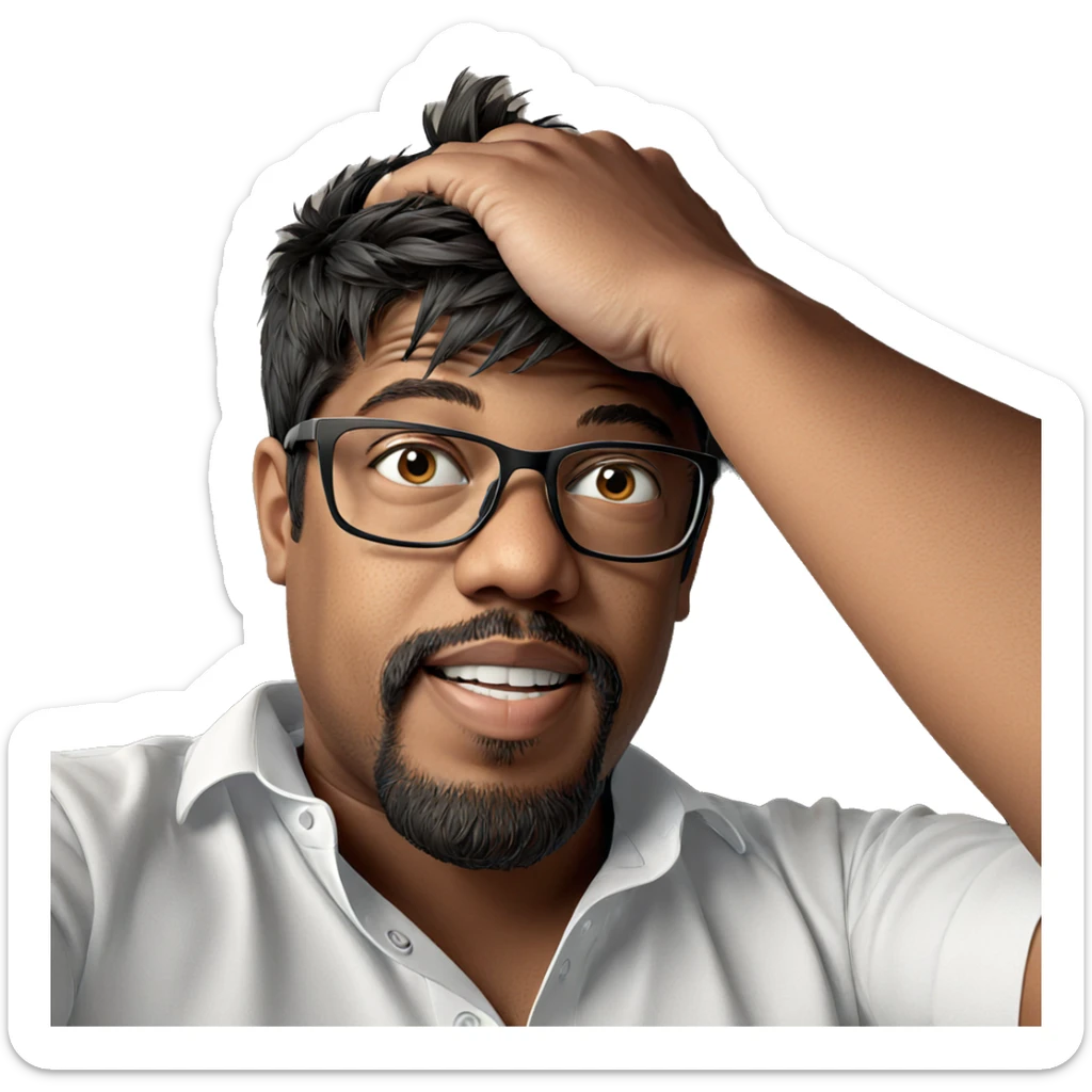 smiling boy in white shirt sticker