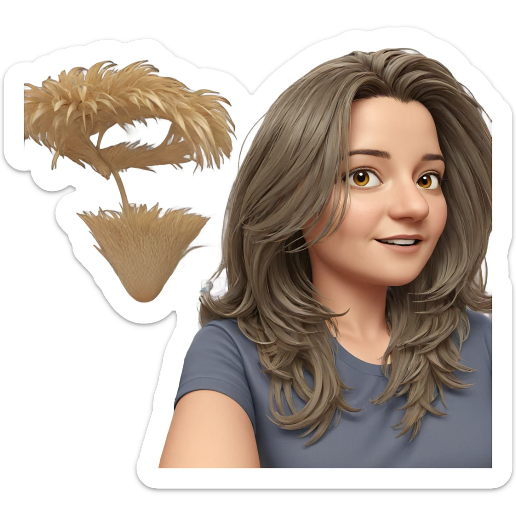 girl in shirt indoors sticker