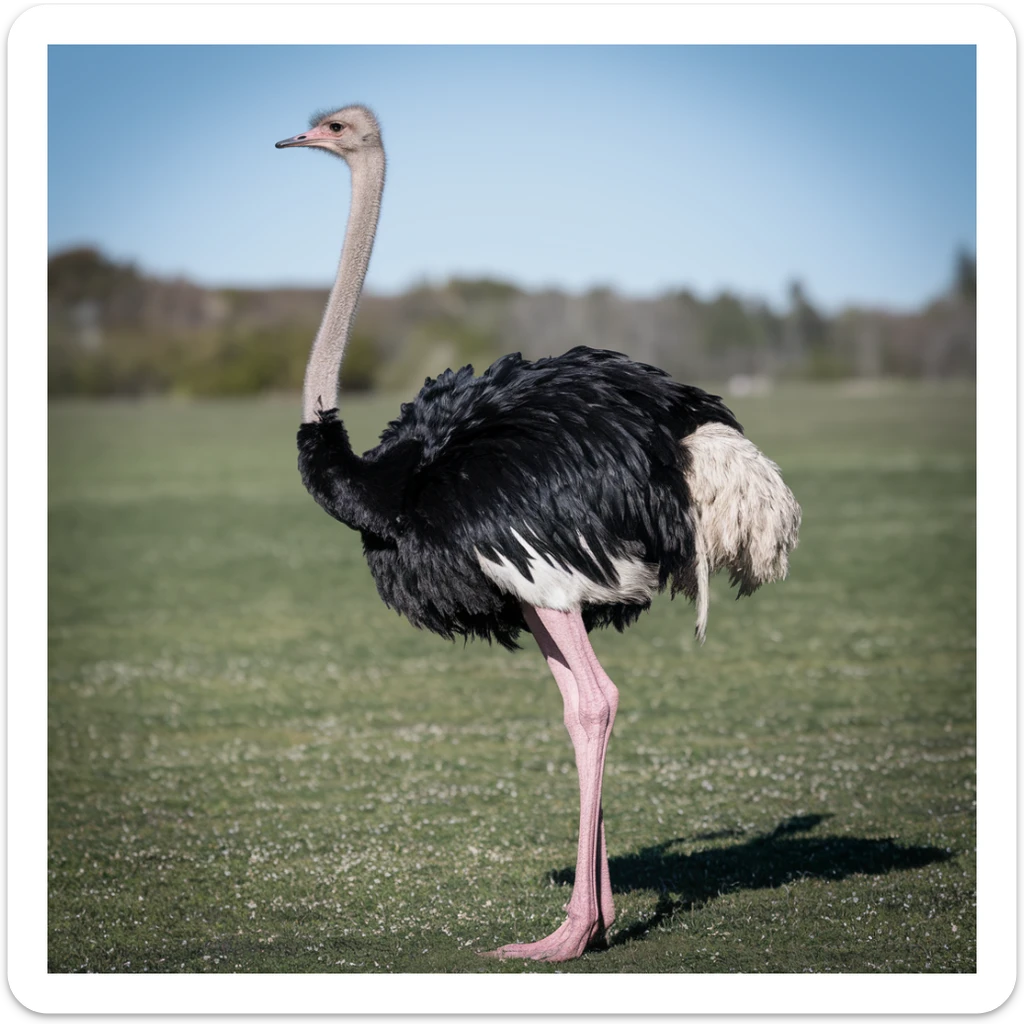 Ostrich sticker