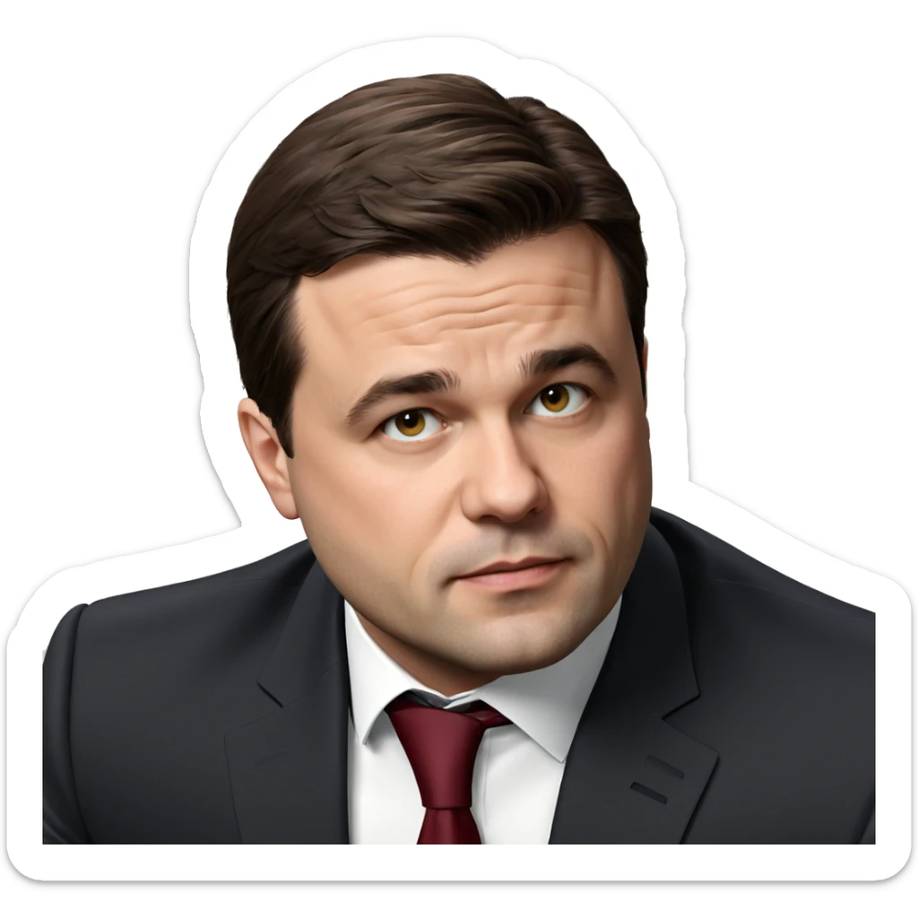 formal portrait of a young man sticker