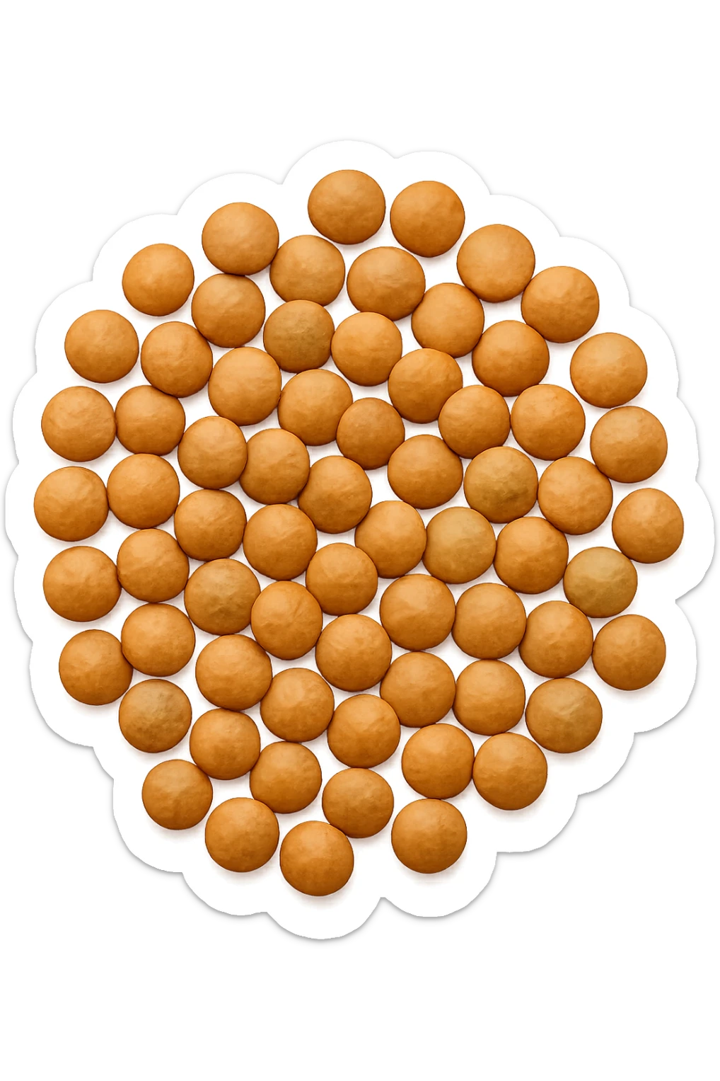 lenticchie viste dall'alto sticker