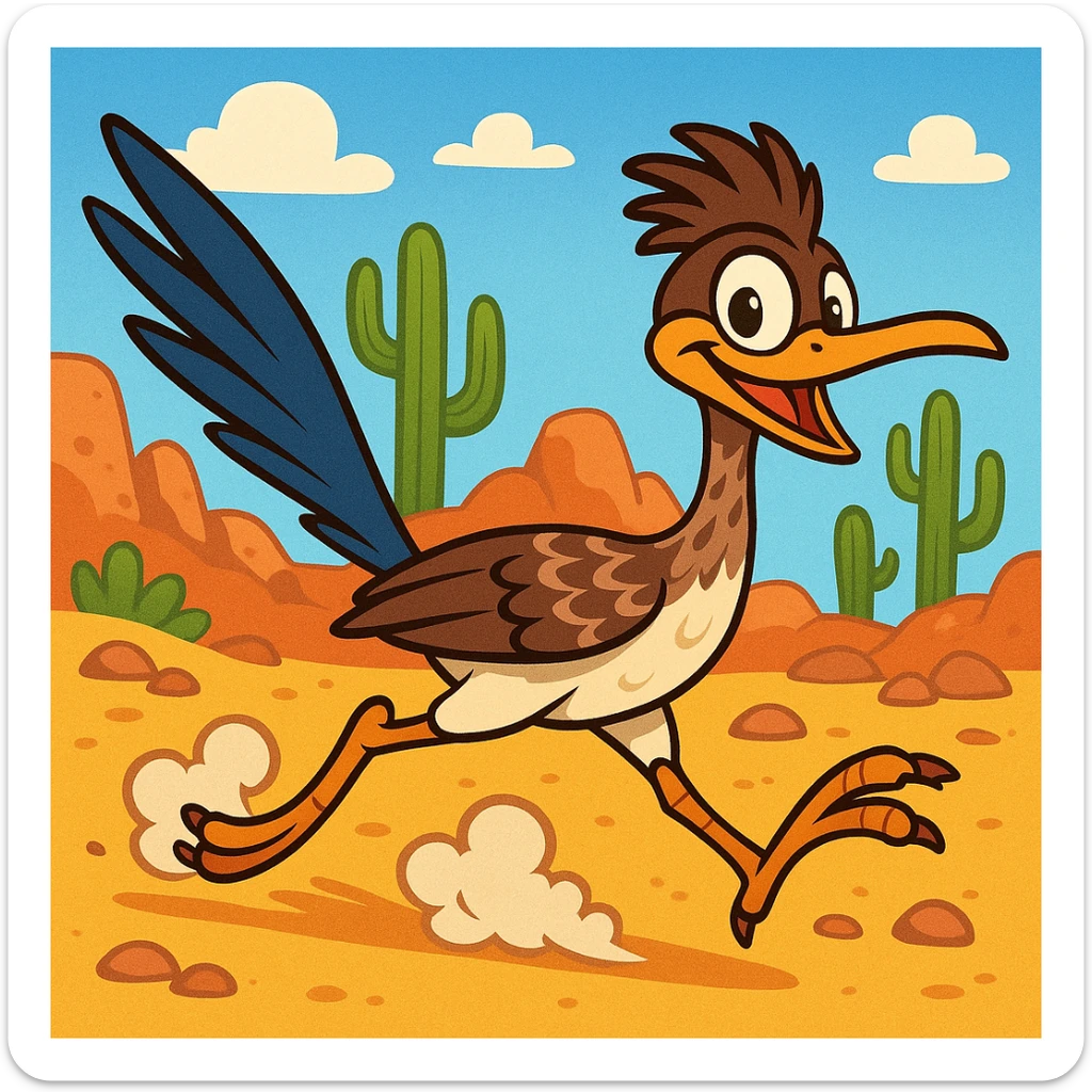 Roadrunner sticker