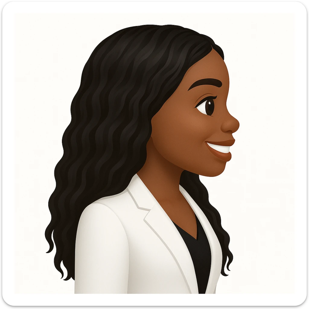turn the second man in emoji style of the 1st image, match the facial features and match dressing style of the 2nd image, she is wearing white suit side pose sticker