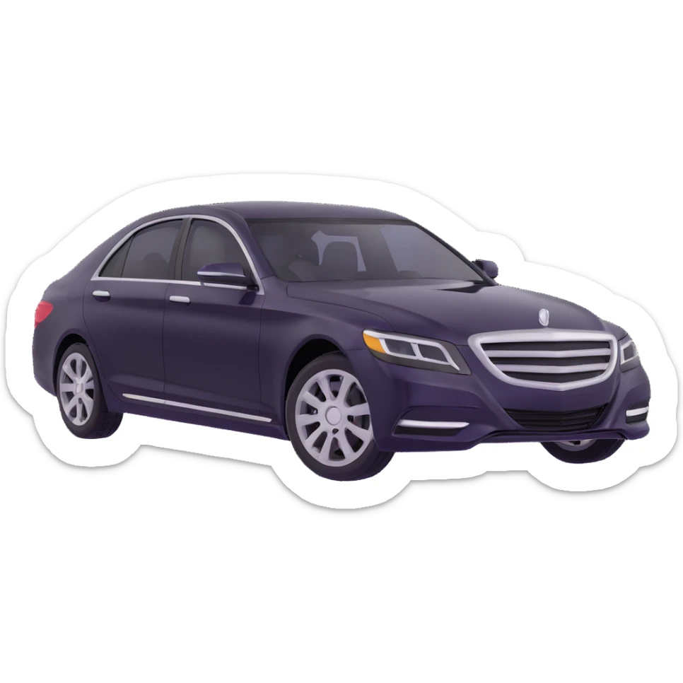 luxury sedan car sticker