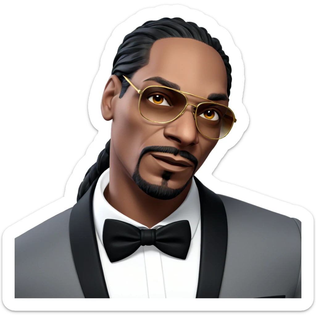 stylish man in formal attire sticker