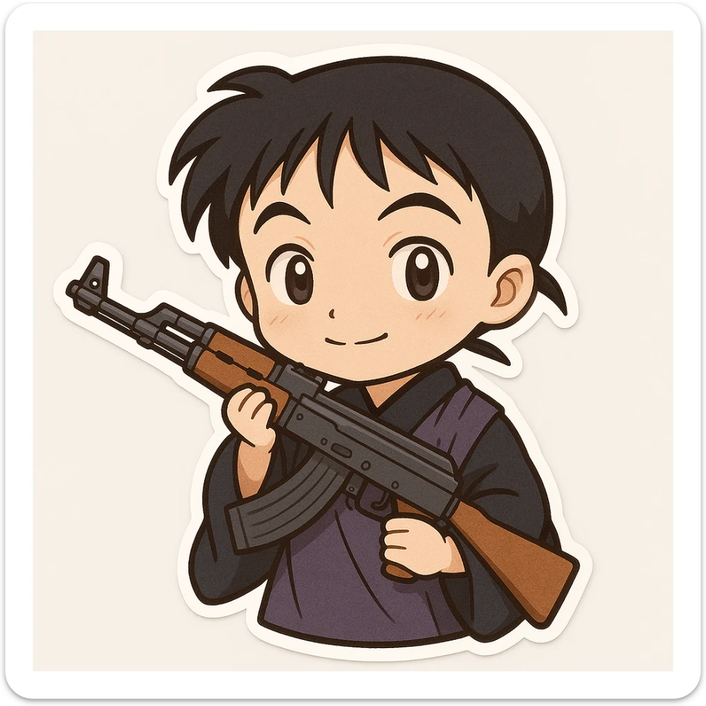 Miroku take ak 47 sticker