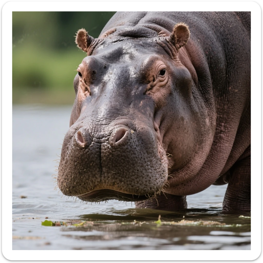Hippopotamus sticker