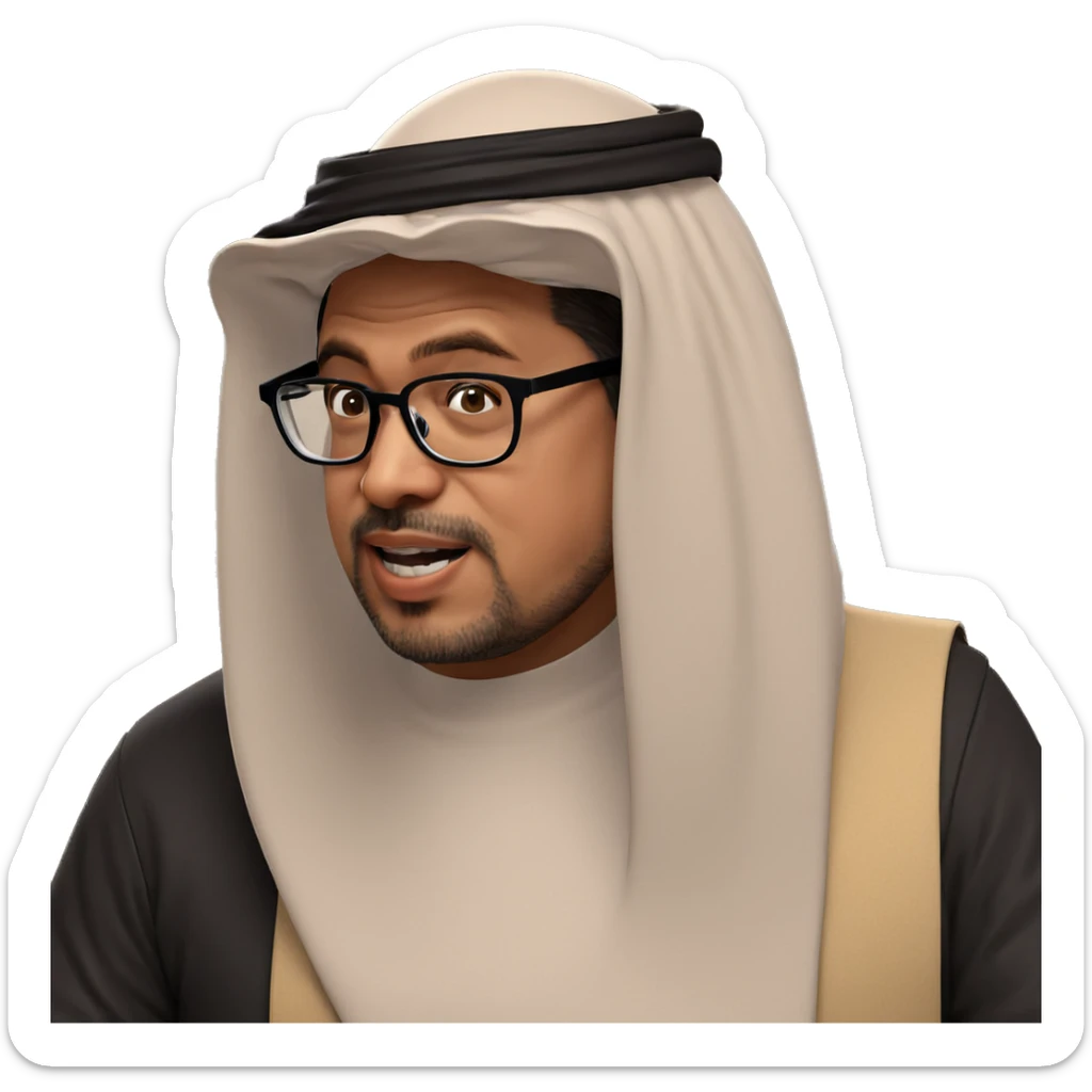 nerdy boy with glasses meme sticker