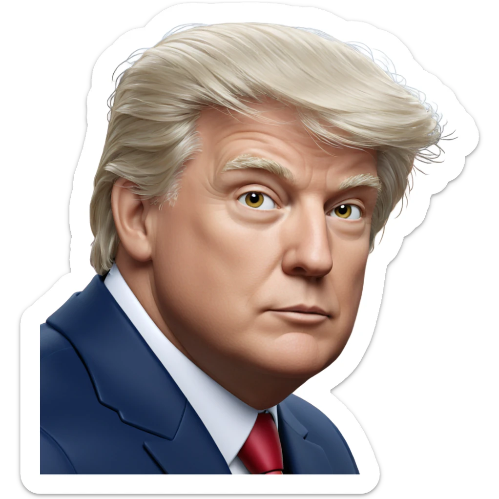 handsome man in formal attire sticker