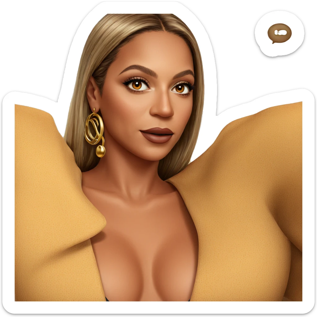 realistic portrait of woman sticker