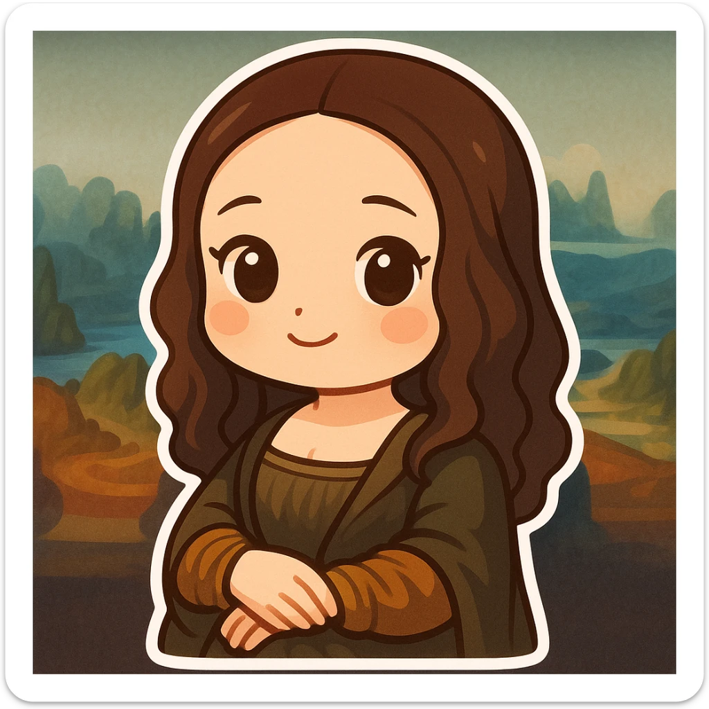 mona lisa sticker