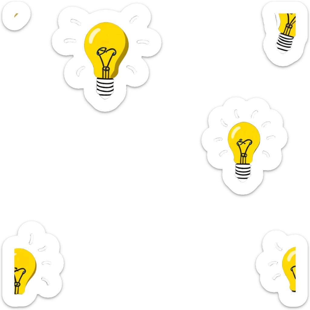 Group of men with chaotic minds, swirling tornadoes of tangled thoughts around their heads, containing question marks, light bulbs, and scribbles. The men have bewildered, overwhelmed expressions. sticker