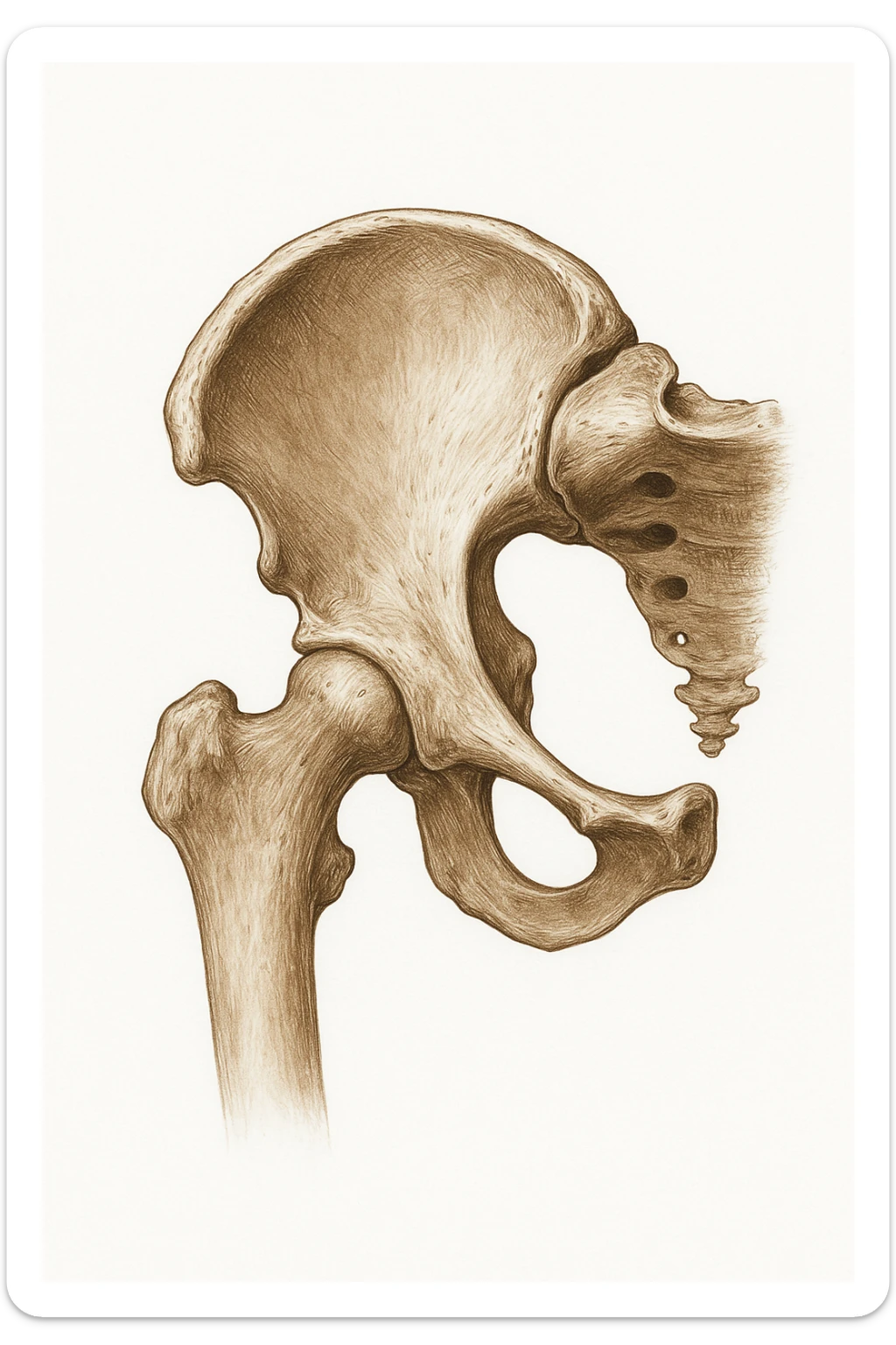 Anca su sfondo isolato sticker