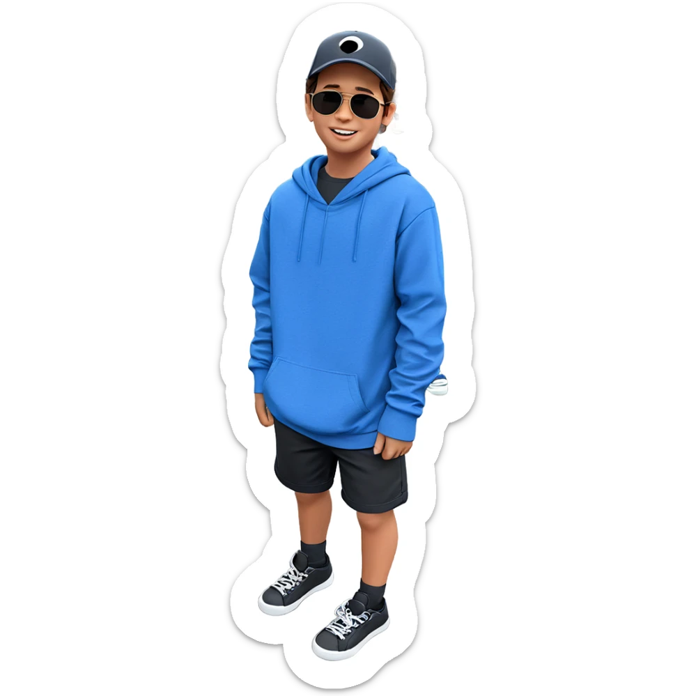 boys hanging out outdoors sticker