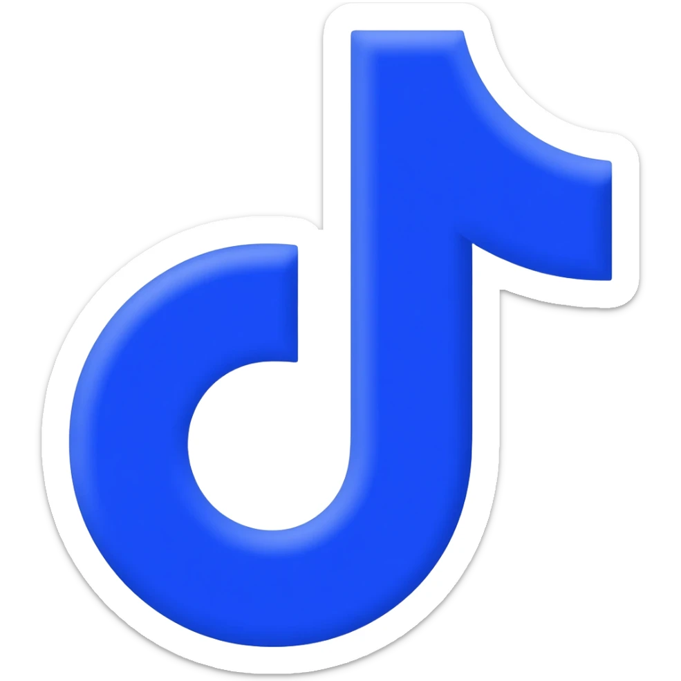 TikTok blue tick copy sticker
