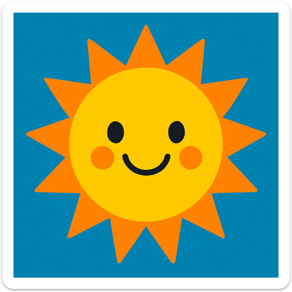 Sun sticker