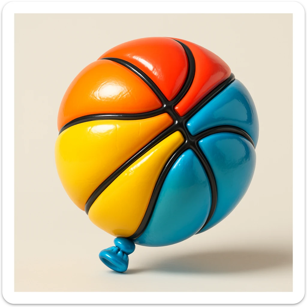 basket ball sticker