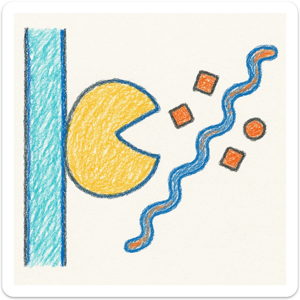 Ultra-detailed illustration of enzyme digestion: amylase breaking starch into sugars near a cell membrane. Clean white background, no text. Scientific but simple sticker
