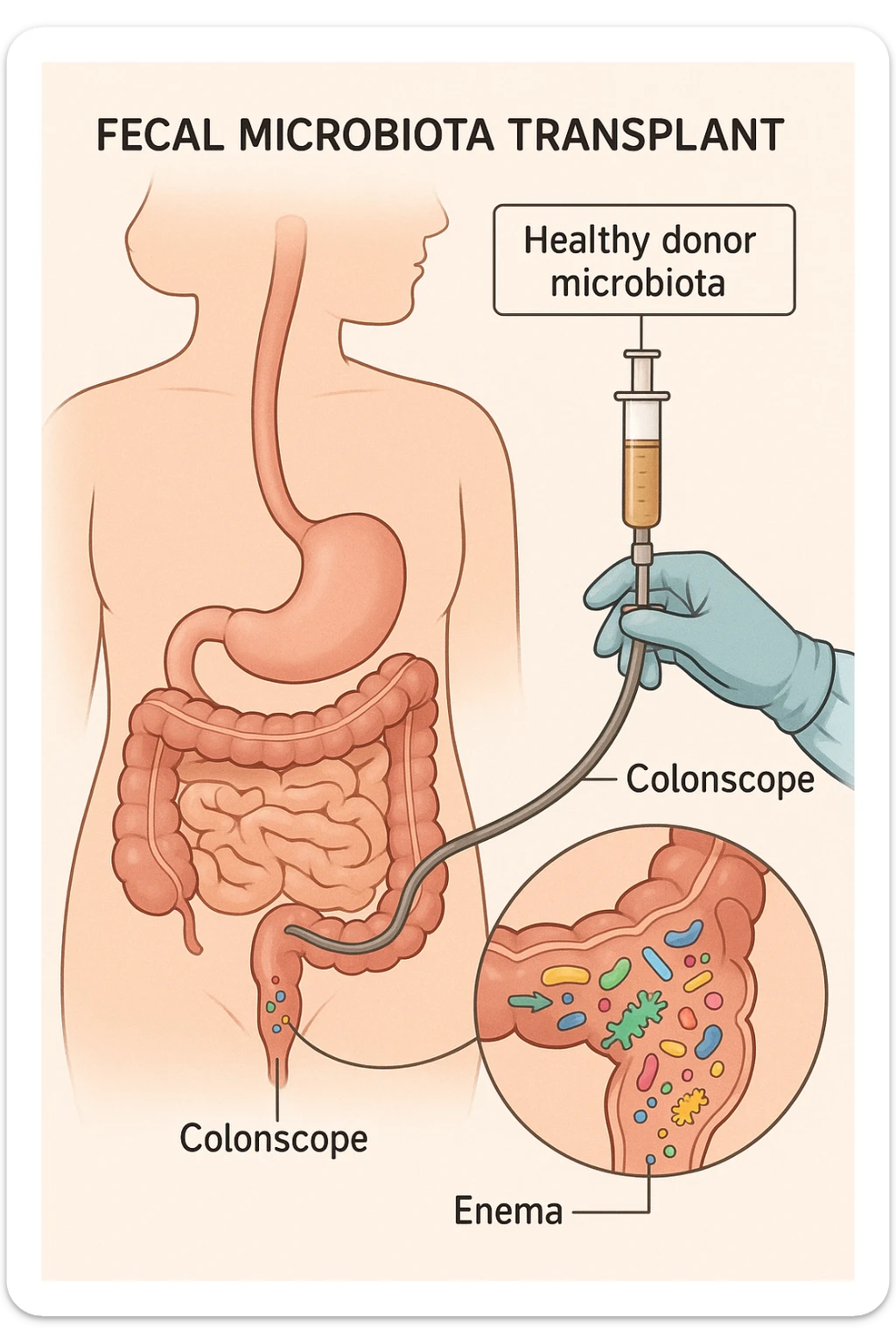 trapianto della flora microbica intestinale, operazione sticker