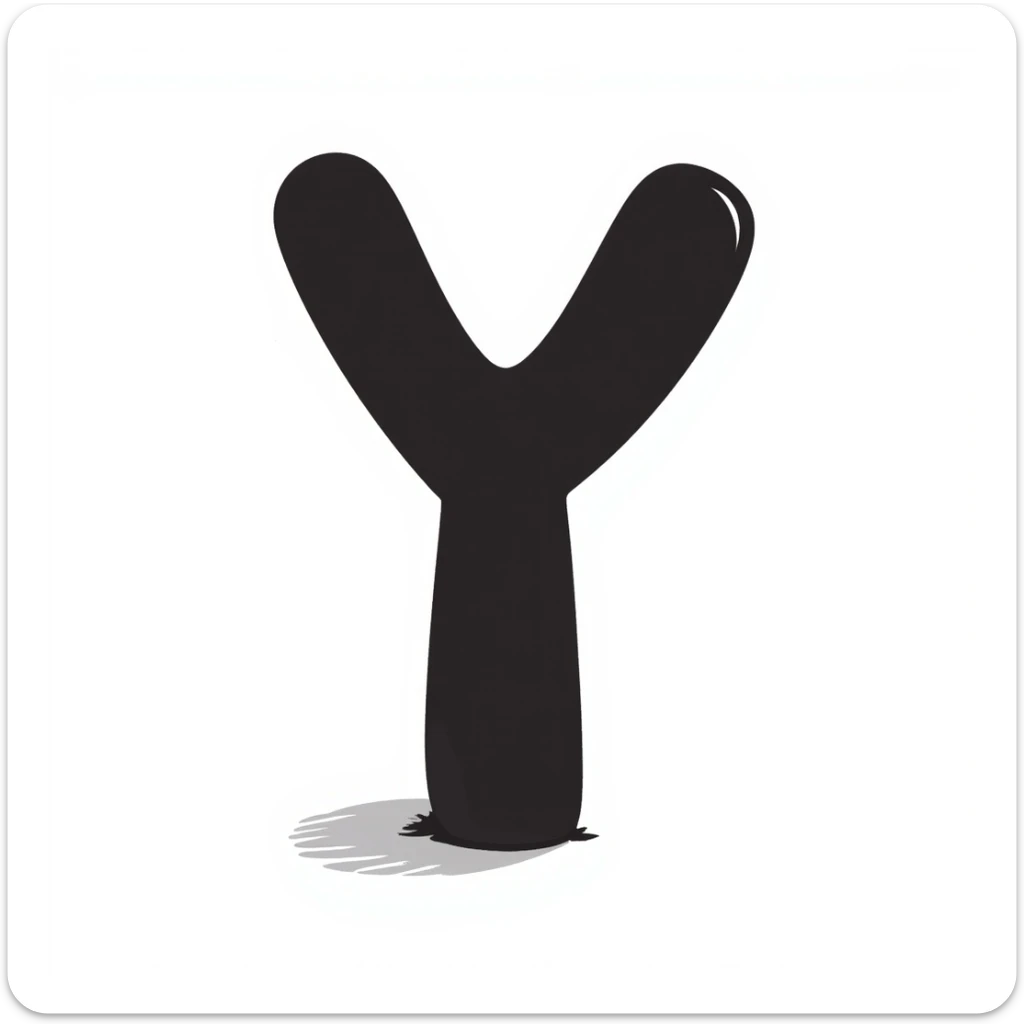 The letter Y sticker