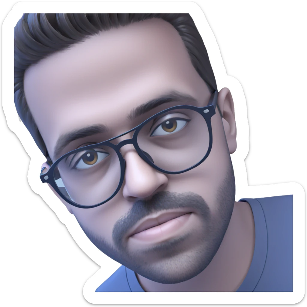 cool boy in sunglasses sticker