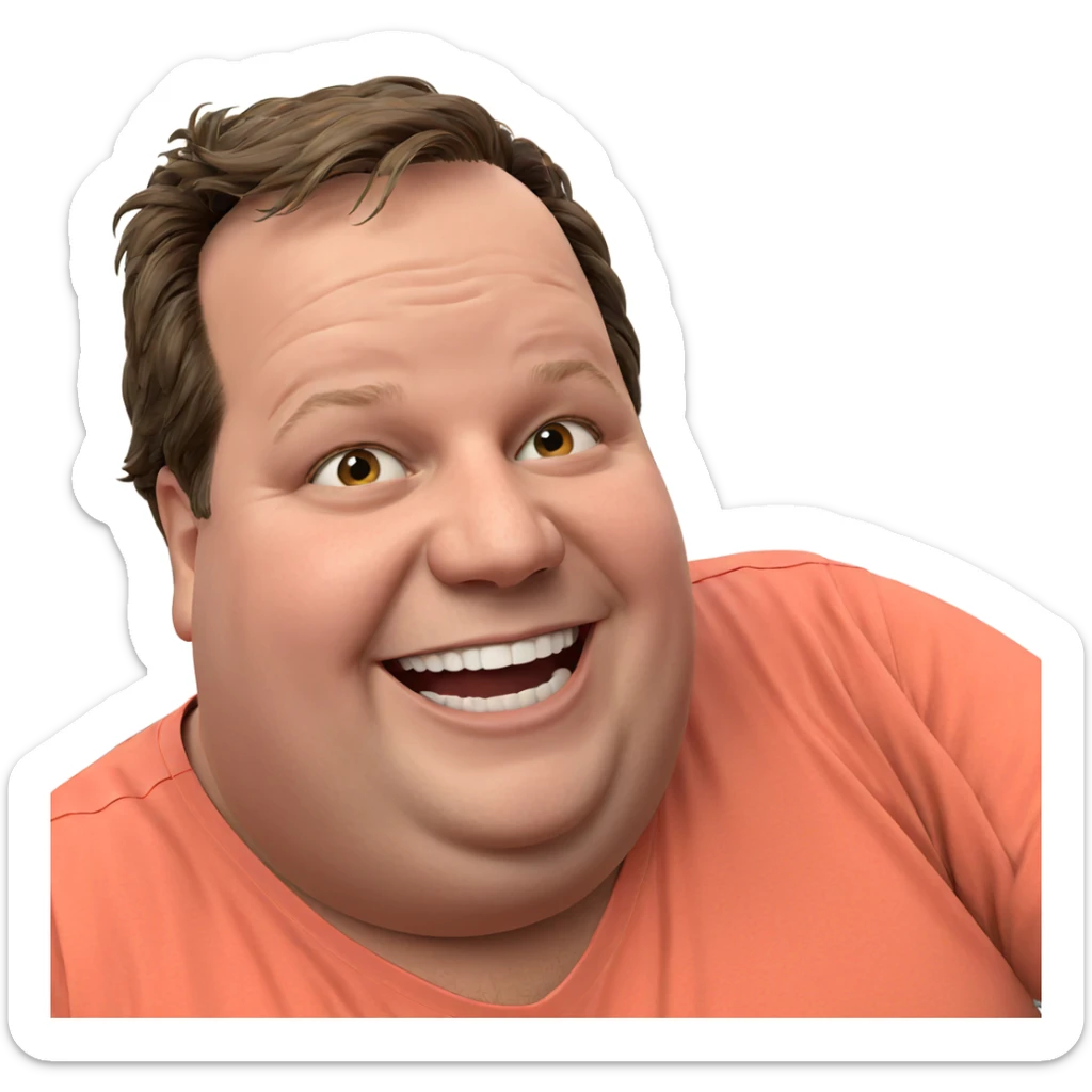 happy boy smiling indoors sticker