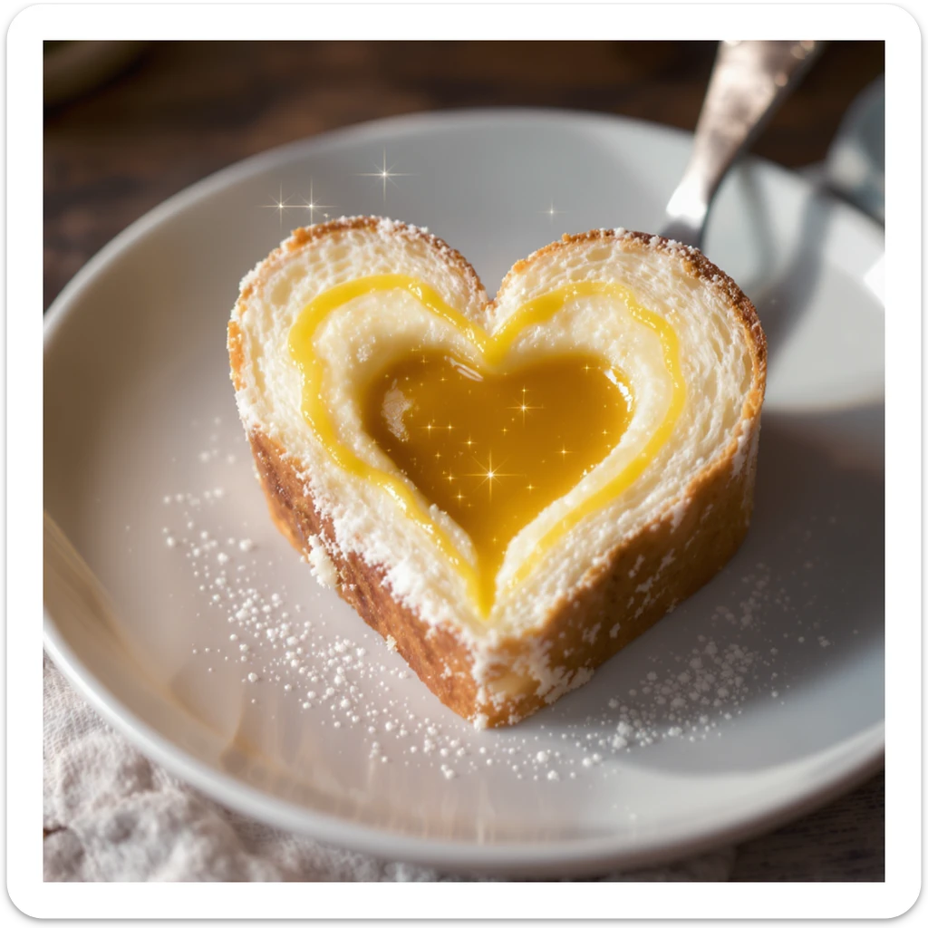 food heart emoji with sparkles sticker