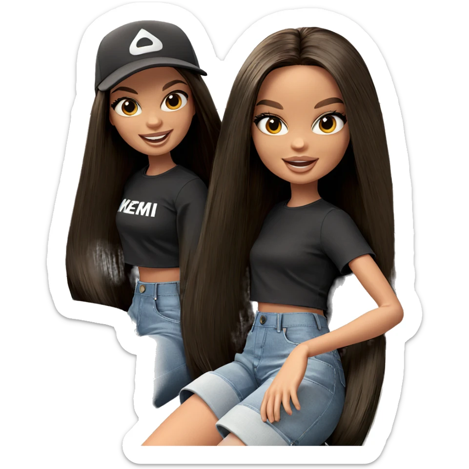 smiling girl in car interior sticker