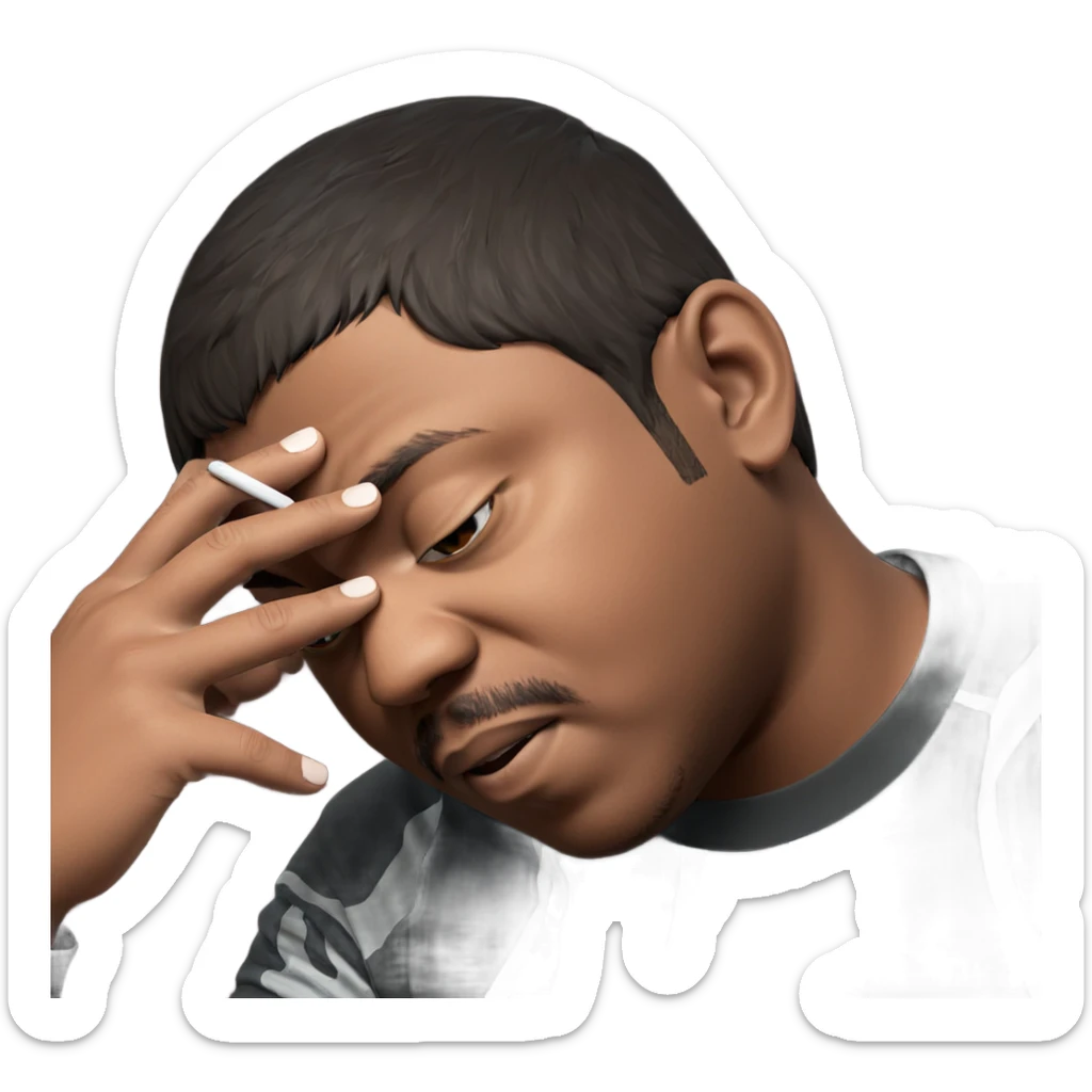 boy portrait in solitude sticker