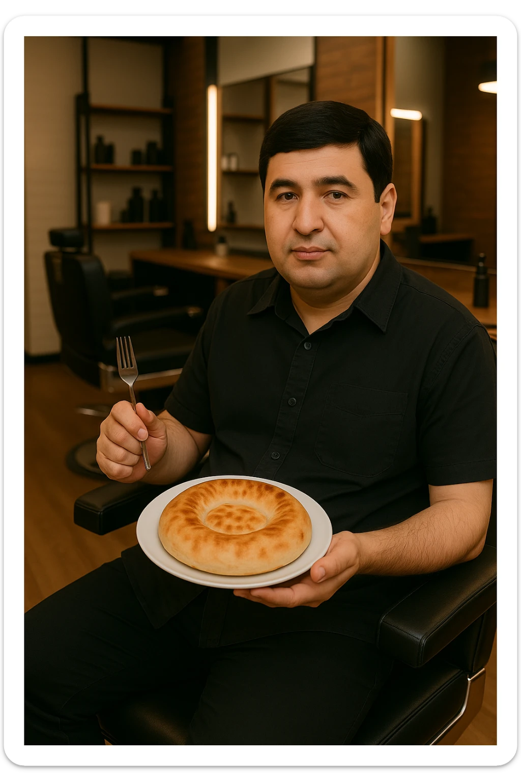 birinchidagi odamni yuziga 2 rasmdagi odamga juda uxshatib chizib bergin xuddu shunday non yen utirganini sticker