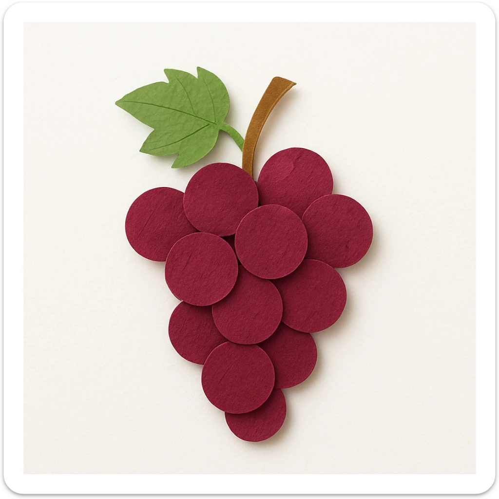 red grapes sticker
