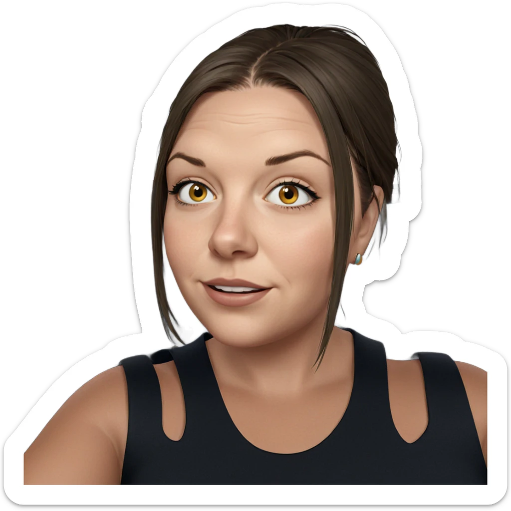 girl in car interior sticker