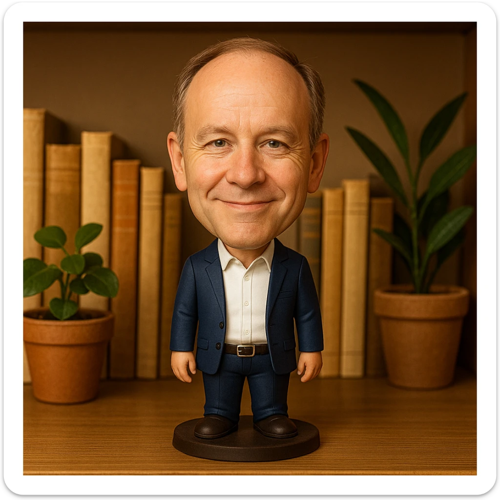 A Bobble head based on this image sticker