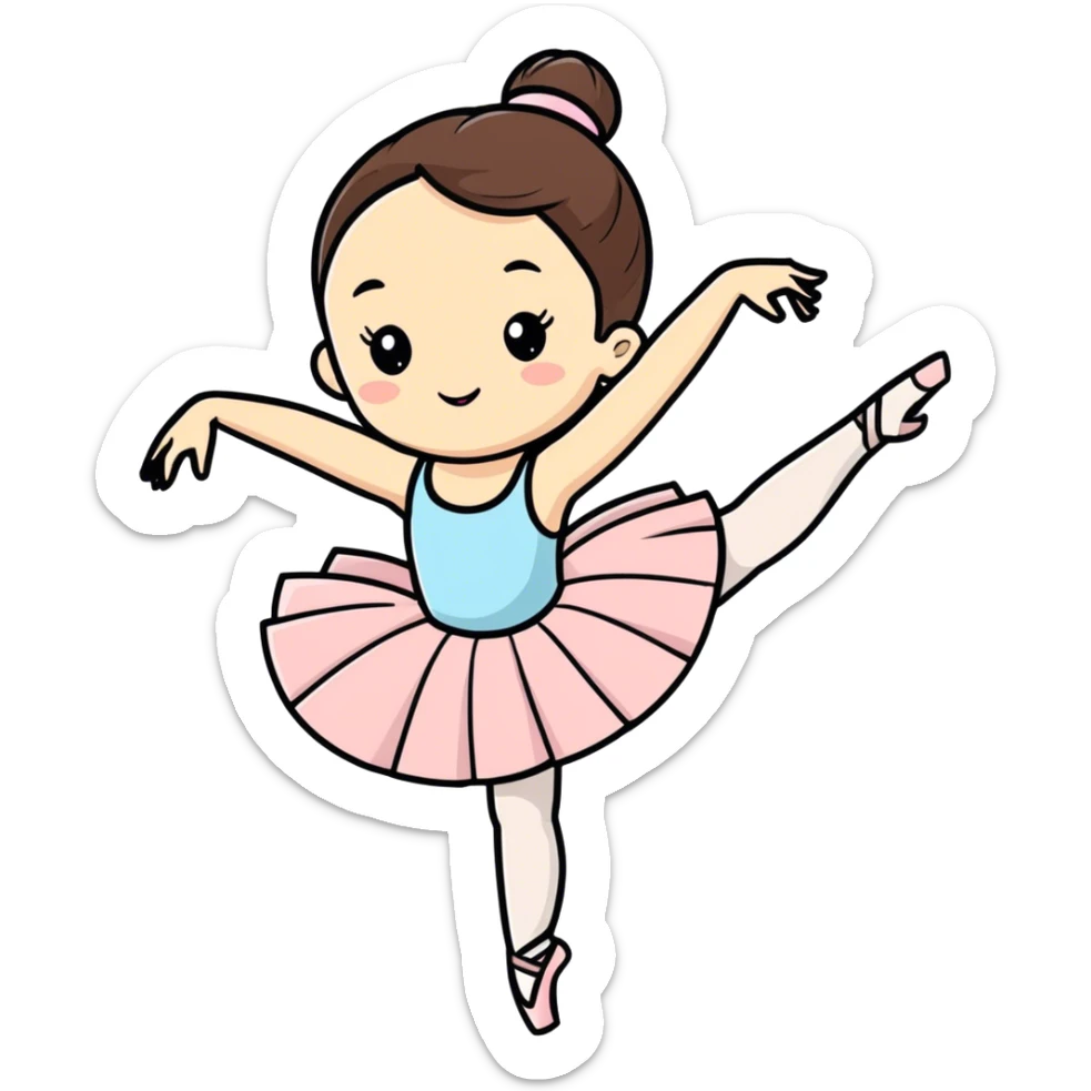 A ballerina is dancing in front of the audience at a grand theater. sticker